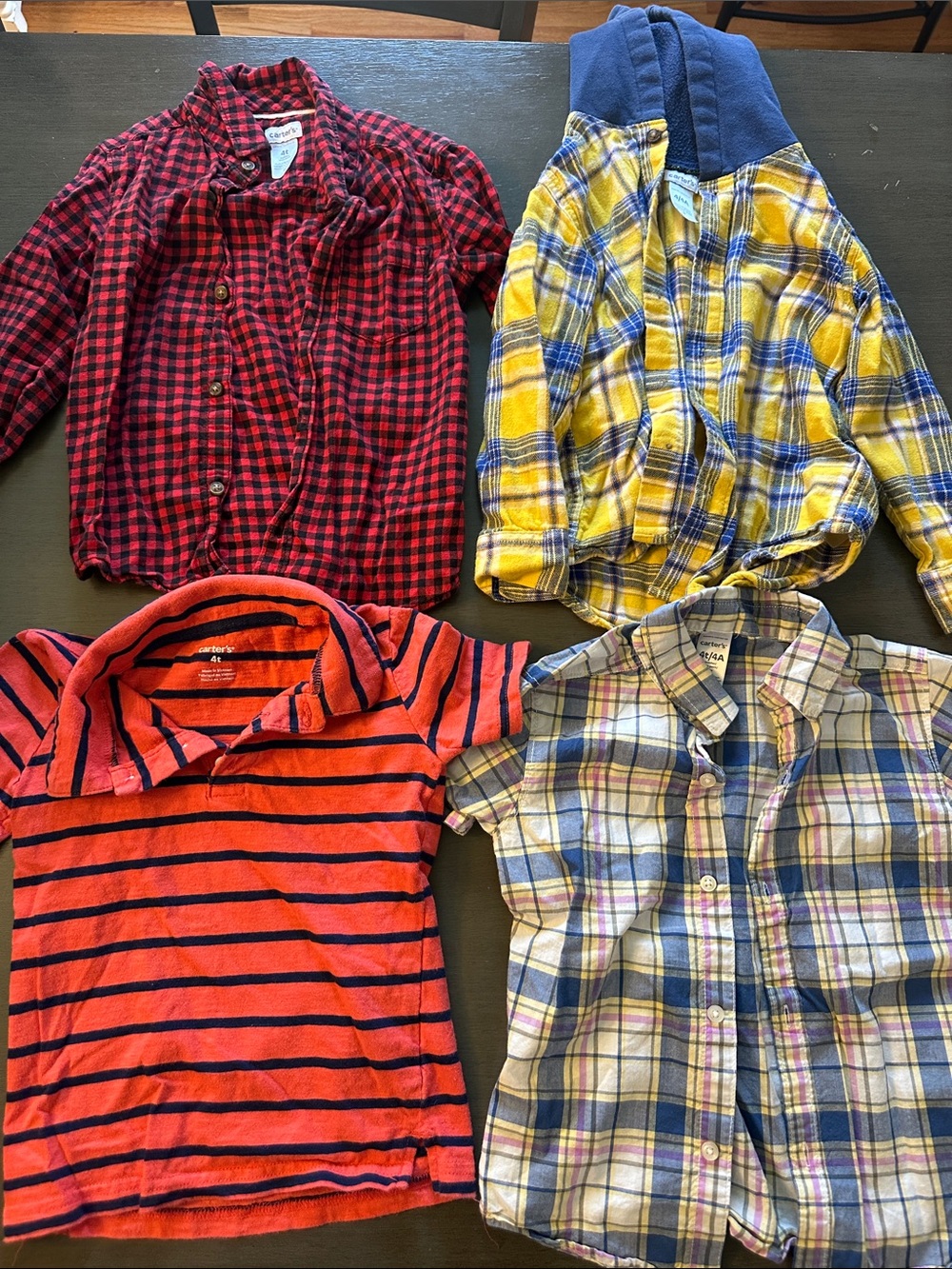 Boys Carters Shirts - all size 4T
